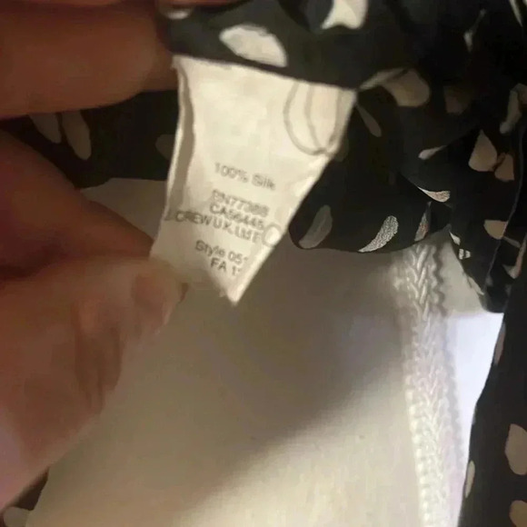 [S]Madewell Silk Poet Shirt Blouse In Paintdot (05196)  V Neck Button Down - Picture 9 of 12